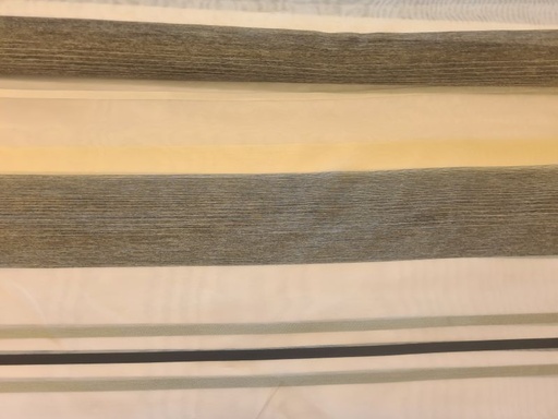 Gardinenstoff Chifon 16 Streifen Silber Grau breit schmal