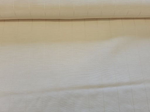 Leichter Deko Jaquard schmale streifen creme