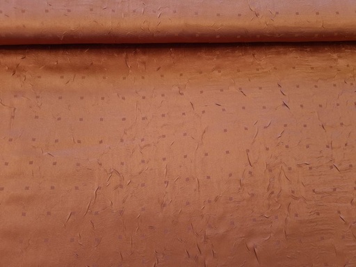 Dekostoff Gecrusht Terra mit kleinen vierecken