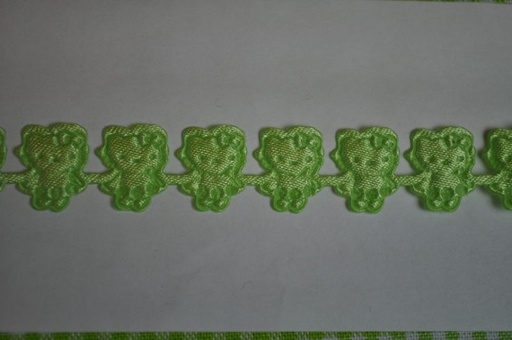 Satinband Katzen Figur Grün