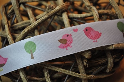 Satinband *Vögelchen* breit