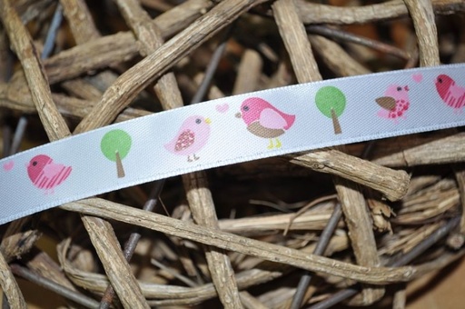 Satinband *Vögelchen* schmal