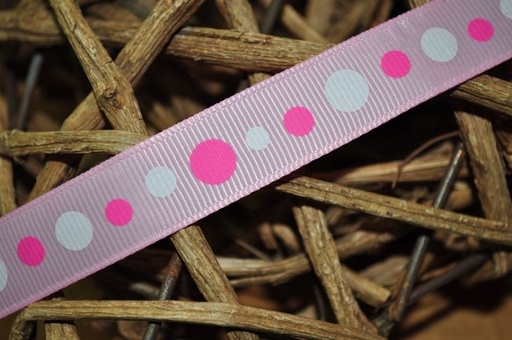 Ripsband *Dots* rosa