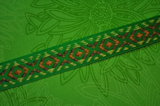 Webband Ornamente grün