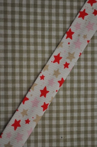 Schrägband sterne rot