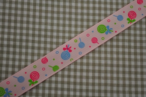 Ripsband Lolli rosa