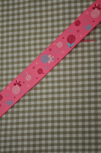 Ripsband Lolli pink