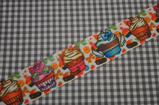 Ripsband Törtchen weiß