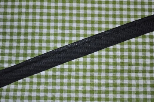 Paspelband baumwolle 12mm schwarz