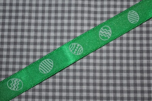 Satinband Osterei 15mm grün