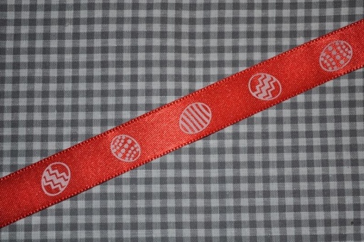 Satinband Osterei 15mm rot