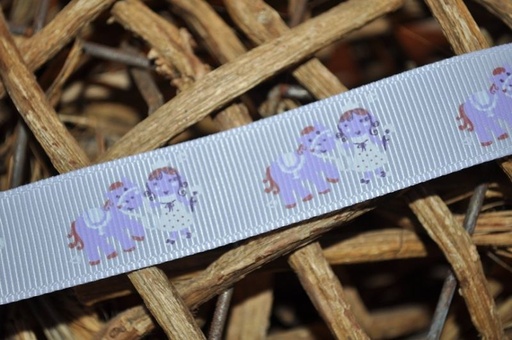 Ripsband Pferde flieder