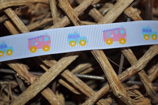 Ripsband autos weiß