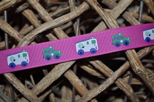 Ripsband autos pink