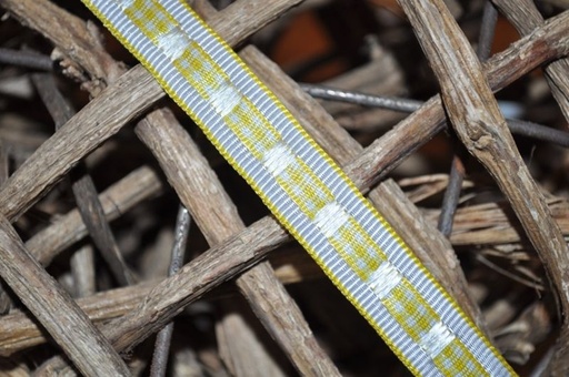 Ripsband zum Rüschen gelb