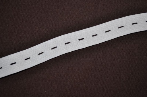 [440574.001] Knopflochgummi 2cm breit weiß