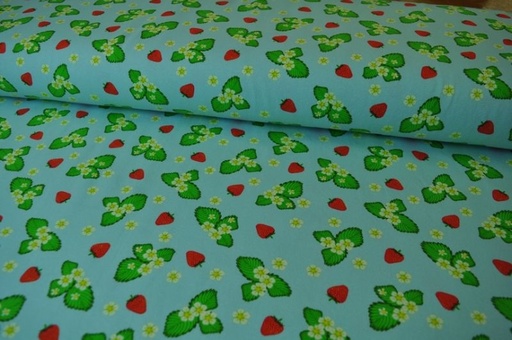 Jersey Dapper Erdbeeren klein hellblau