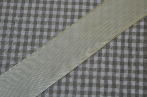 Satinband 25 mm creme
