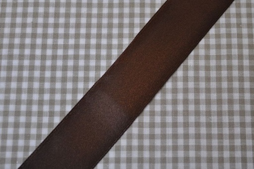 Satinband 25 mm dunkelbraun