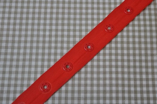 Druckknopfband 2-teilig rot