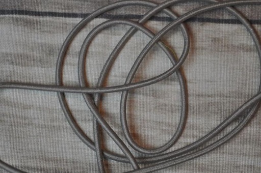 Gummikordel rund 3 mm hellbraun