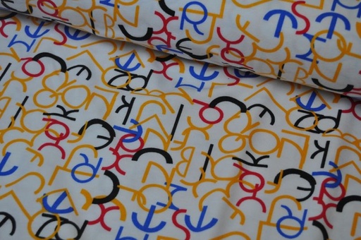 Jersey Buchstaben weiß