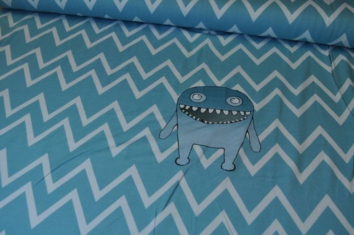 Jersey Monster Zick Zack Groß